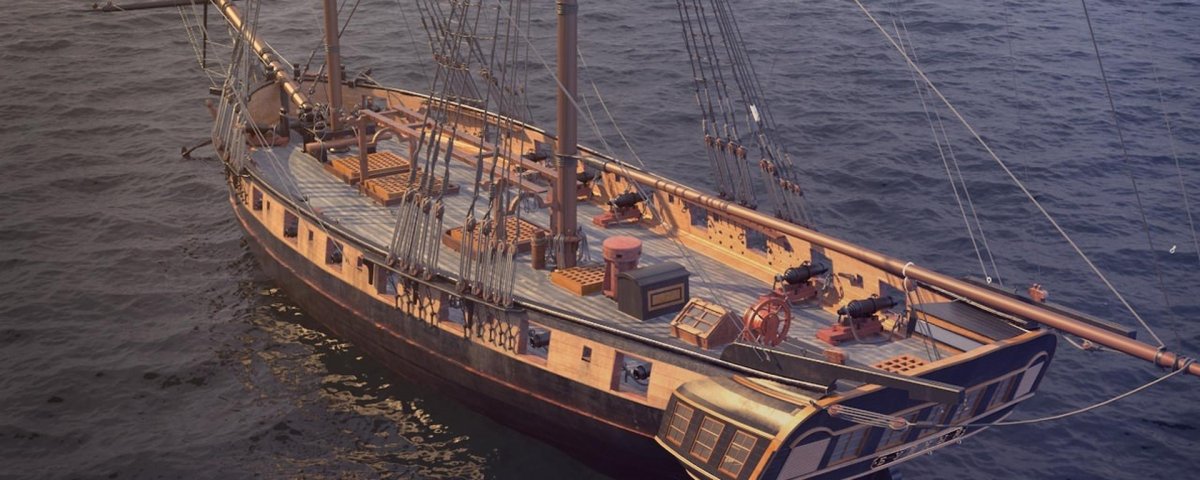 Парусная яхта Бригантина