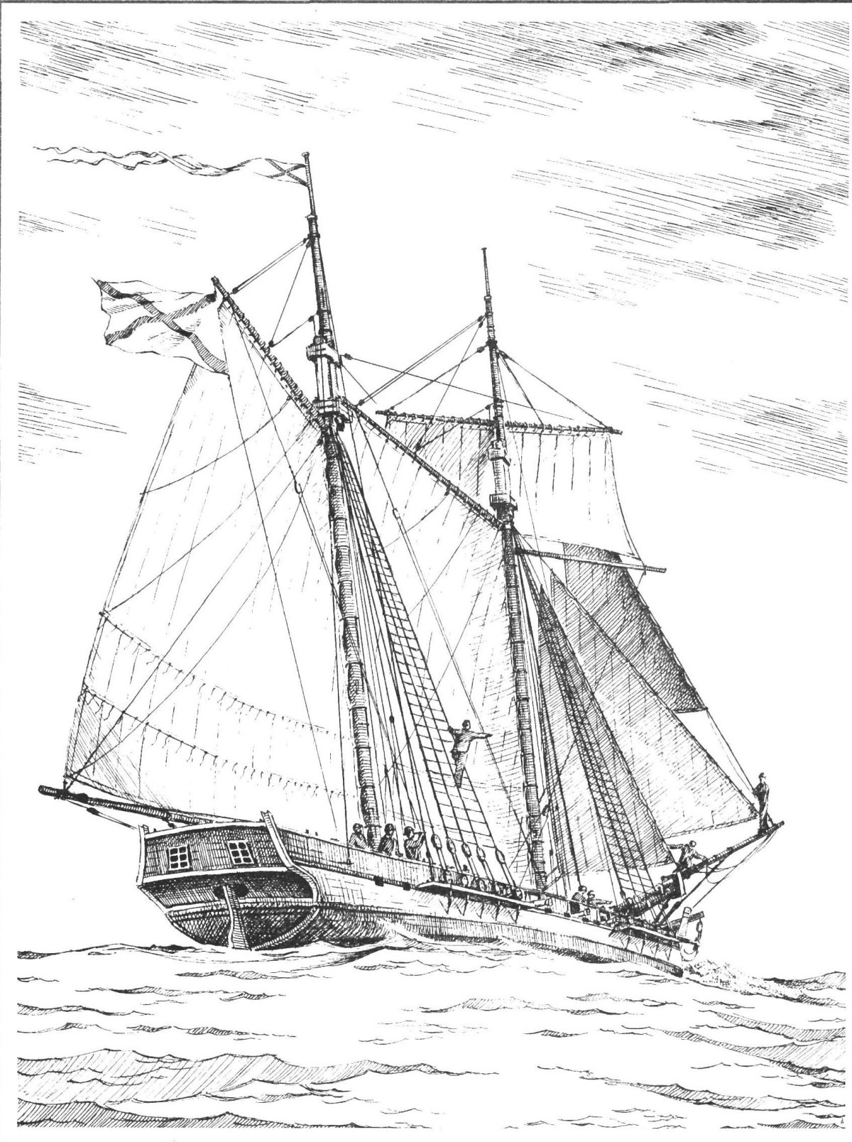 № 1 шхуна, 1795