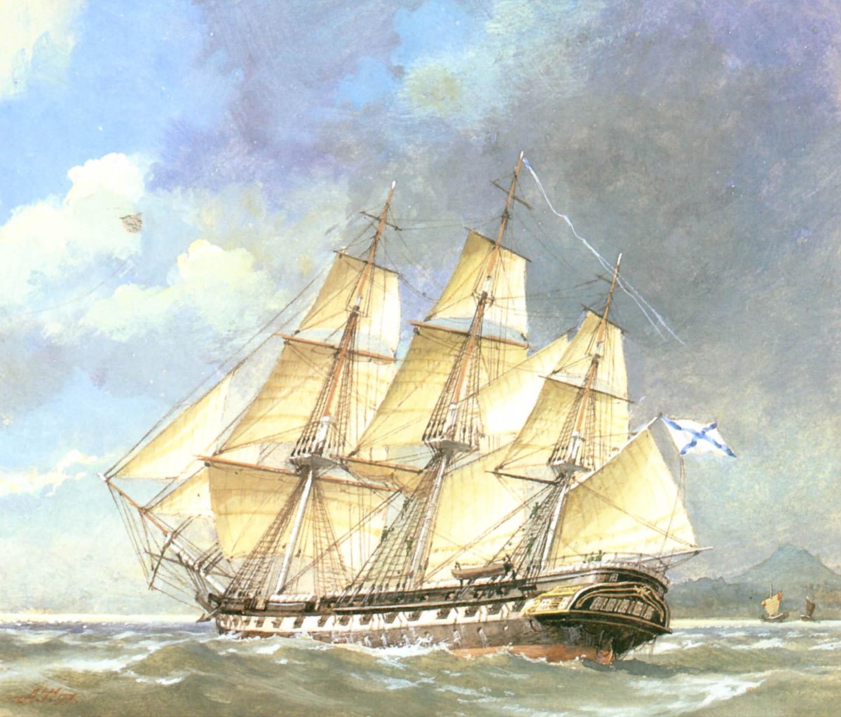 Фрегат Диана 1852