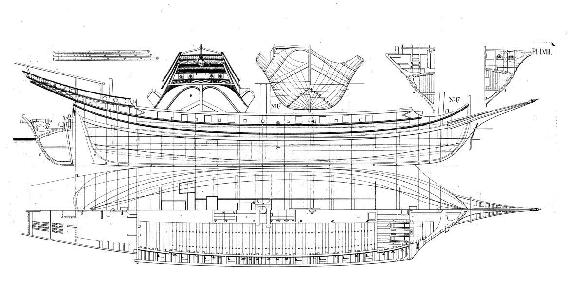 Cutter HMS Speedy 1828 чертежи