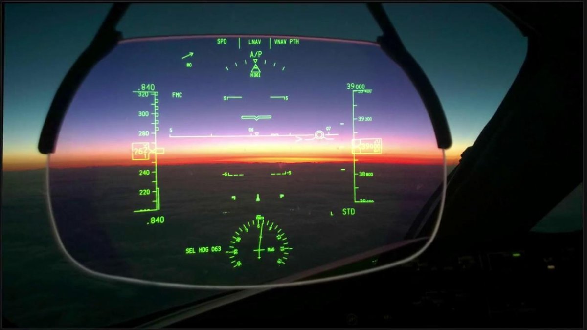 Head up display Boeing 787