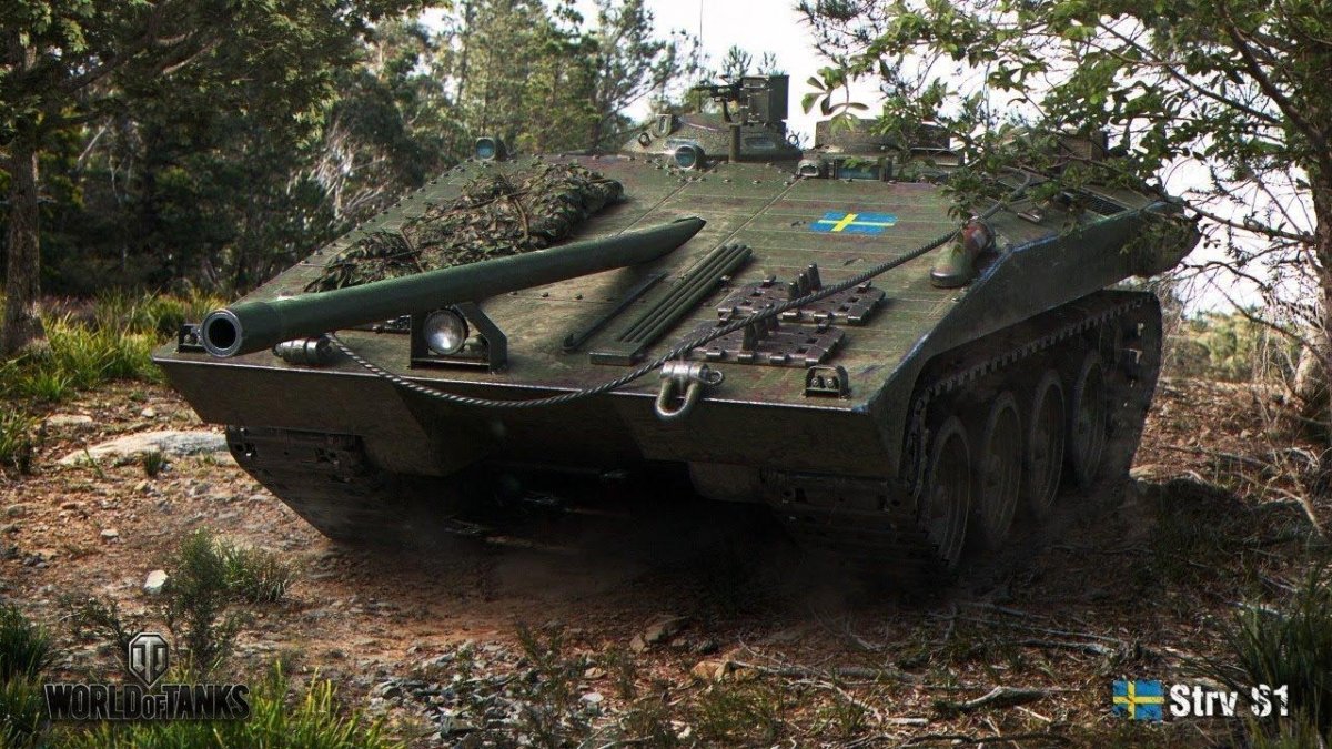 Шведская пт-САУ Strv s1.