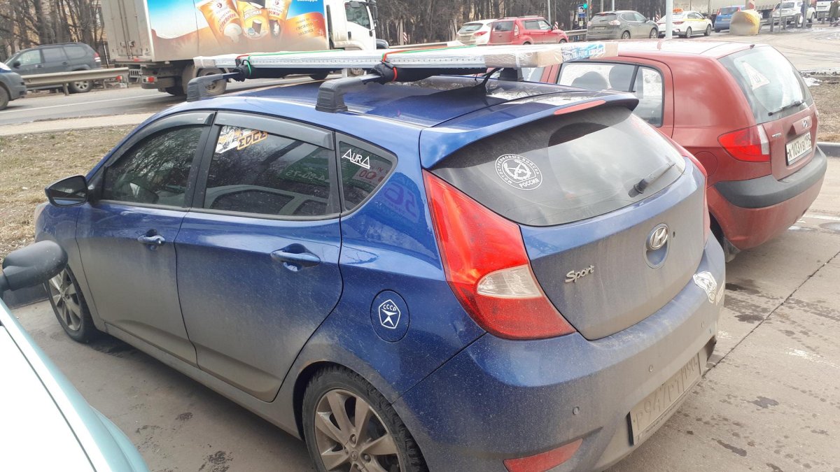 Багажник на крышу Hyundai Solaris хэтчбек