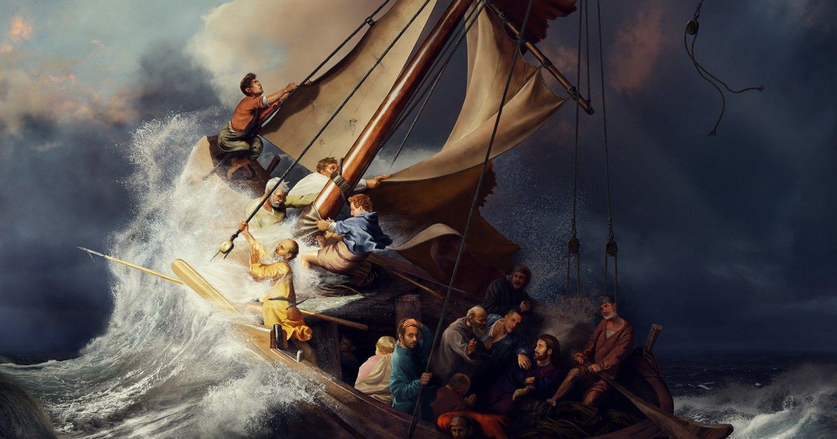 Рембрандт шторм на Галилейском море