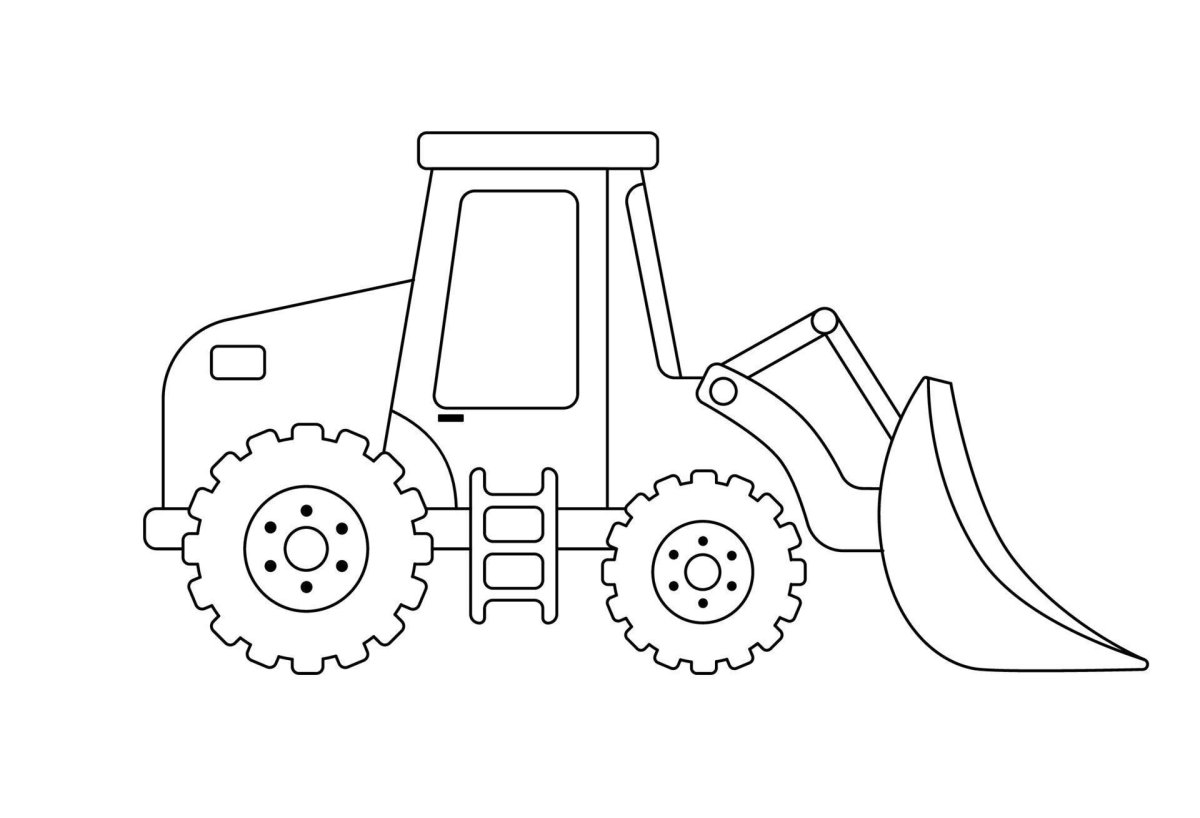 Раскраска экскаватор