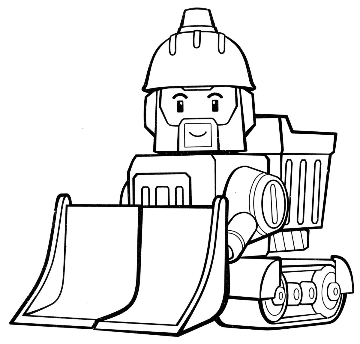 Экскаватор Мася раскраска
