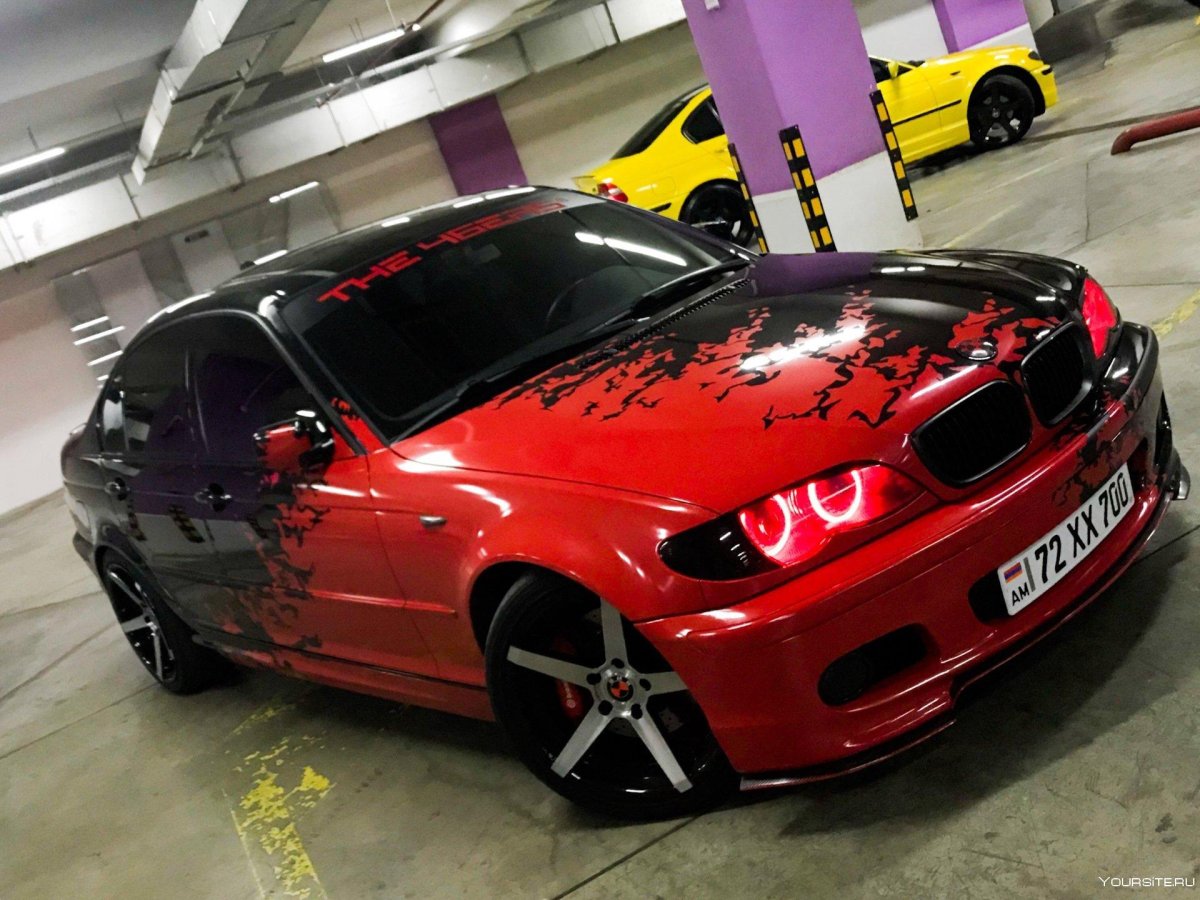 БМВ м3 е46 красная
