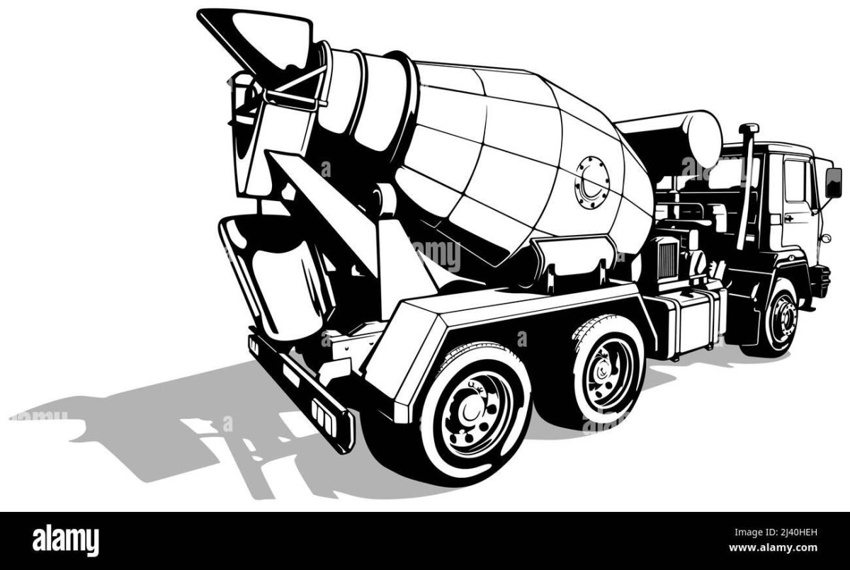 Бетономешалка вектор