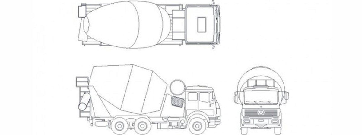 Автобетоносмеситель КАМАЗ 55111 схема