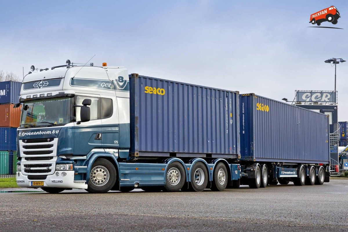 Тягач Скания контейнеровоз