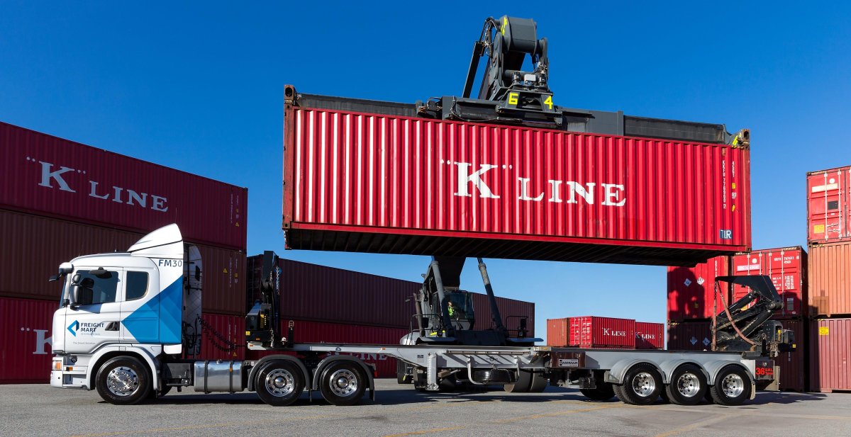 Тягач Скания контейнеровоз