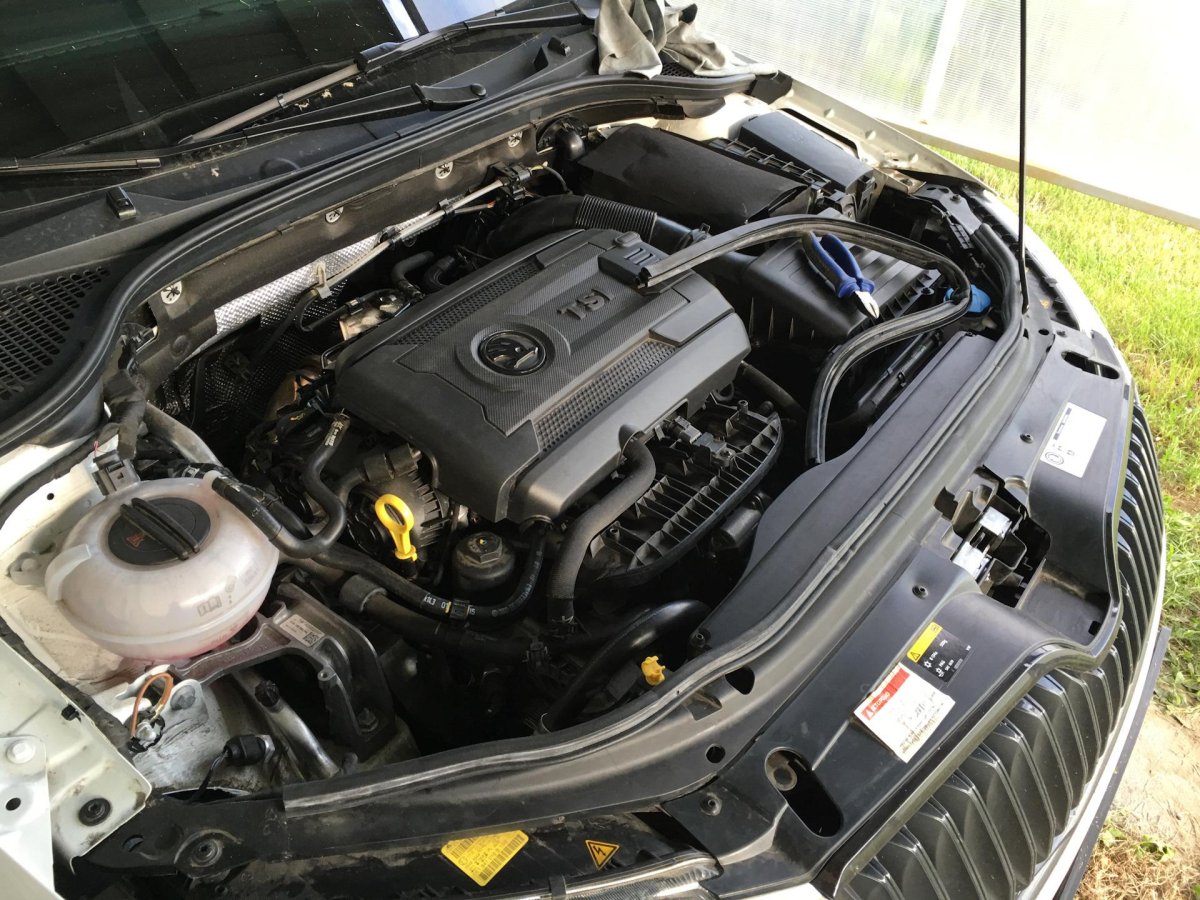 Подкапотка Октавия а7 1.4