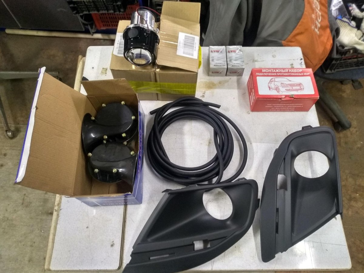 Установочный комплект ПТФ Лада Гранта 2020