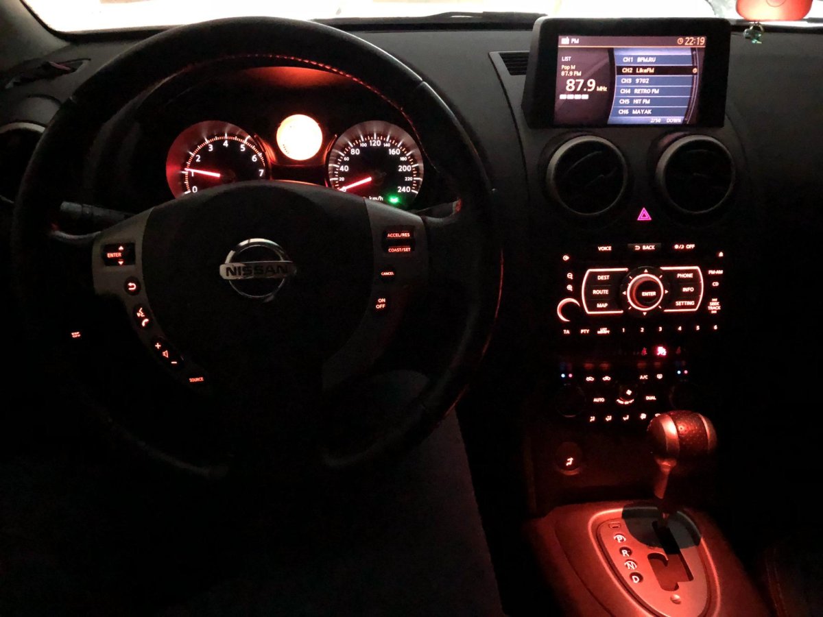 Подсветка салона Ниссан Кашкай j10