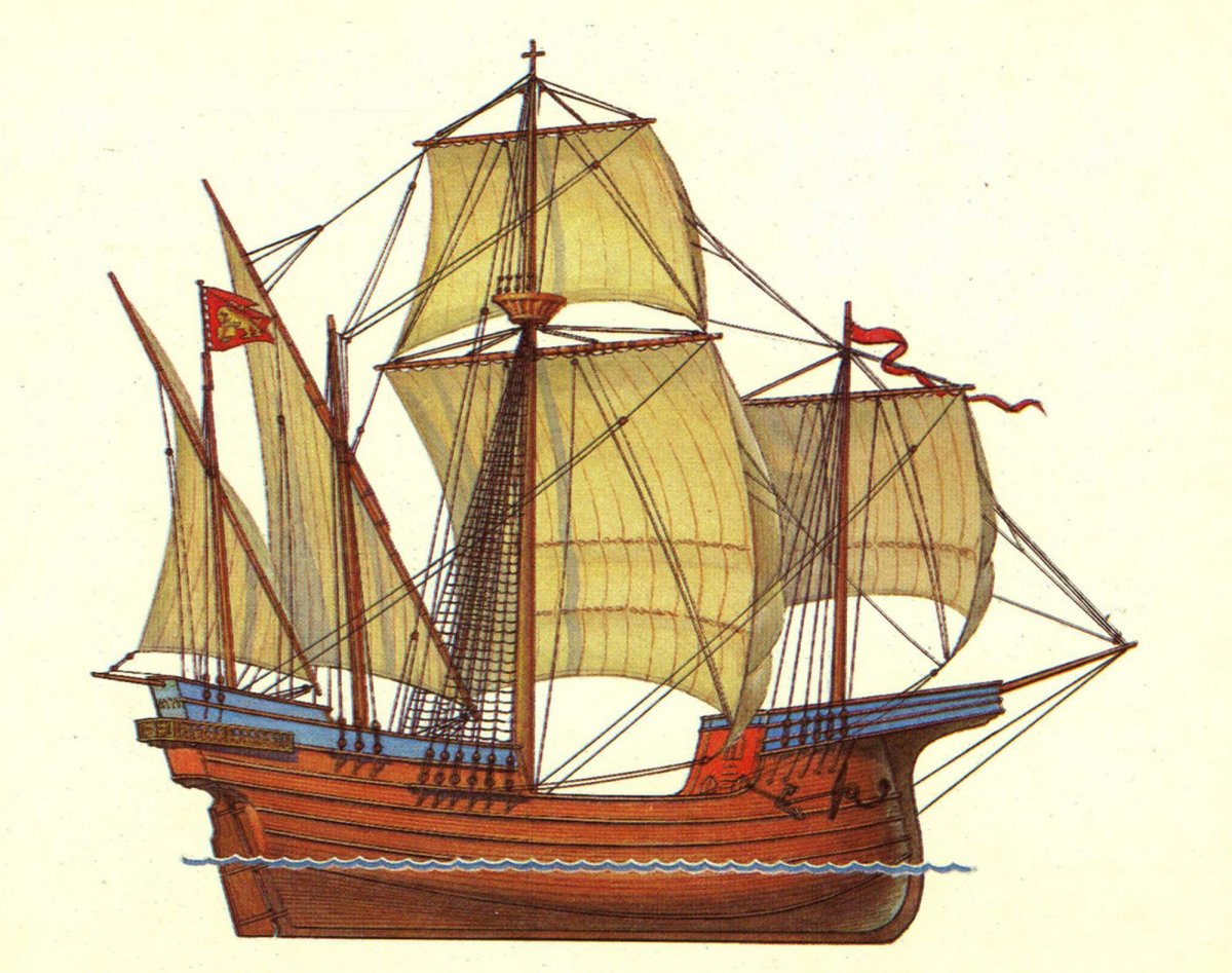 Корабль каракка средневековый