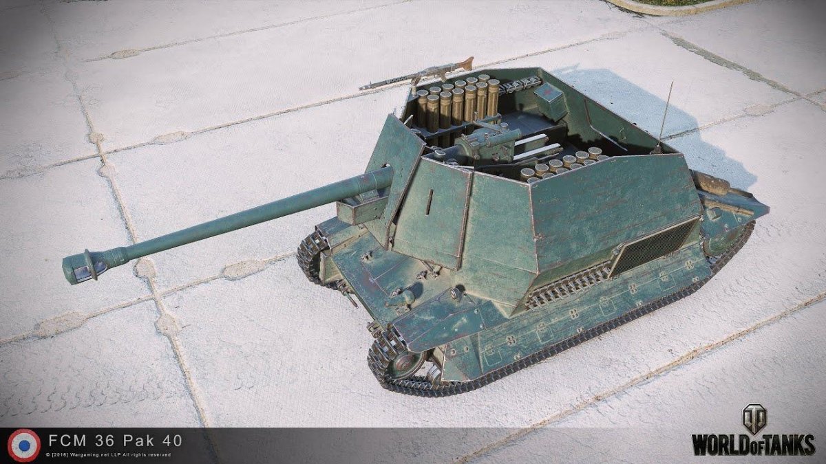 Танк FCM 36 Pak 40