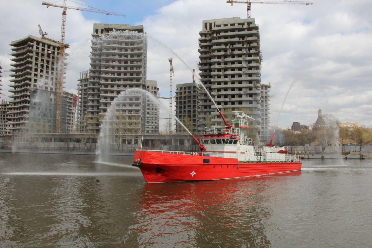 Пожарный катер Павелецкая набережная