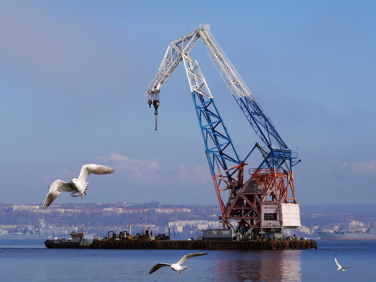 Плавучий кран Svanen