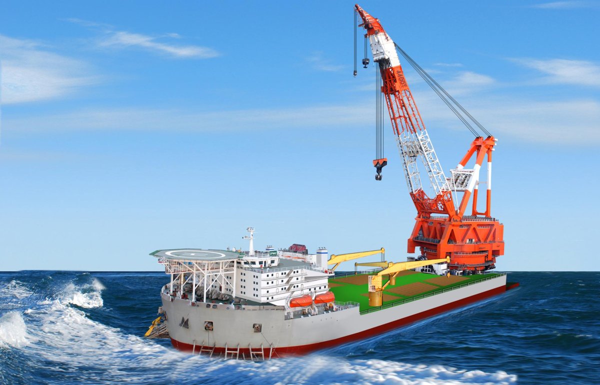 Самый большой плавучий кран в мире