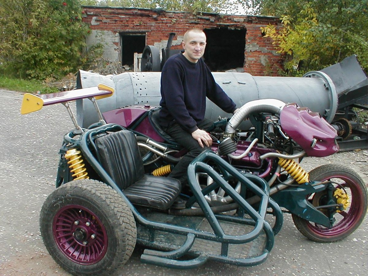 Мотоцикл с ДВС от ГАЗ 53