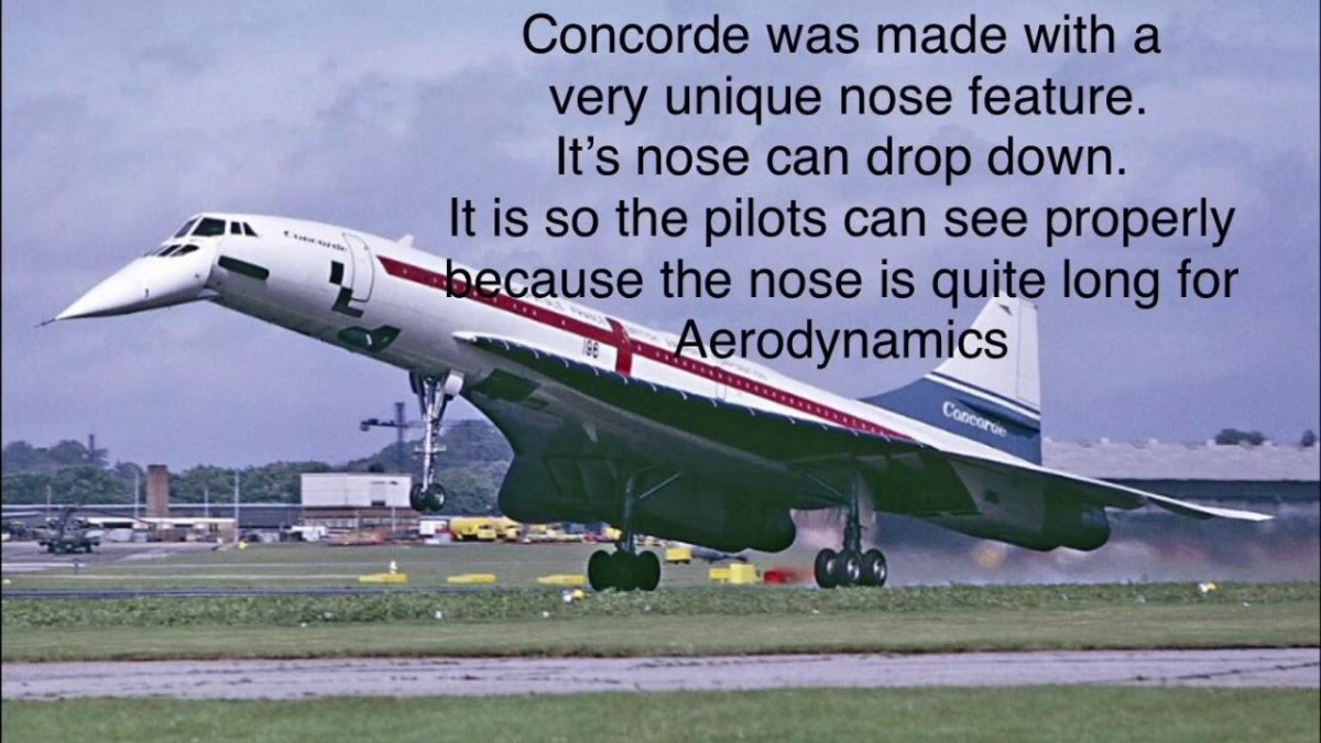 Реактивный самолет Конкорд