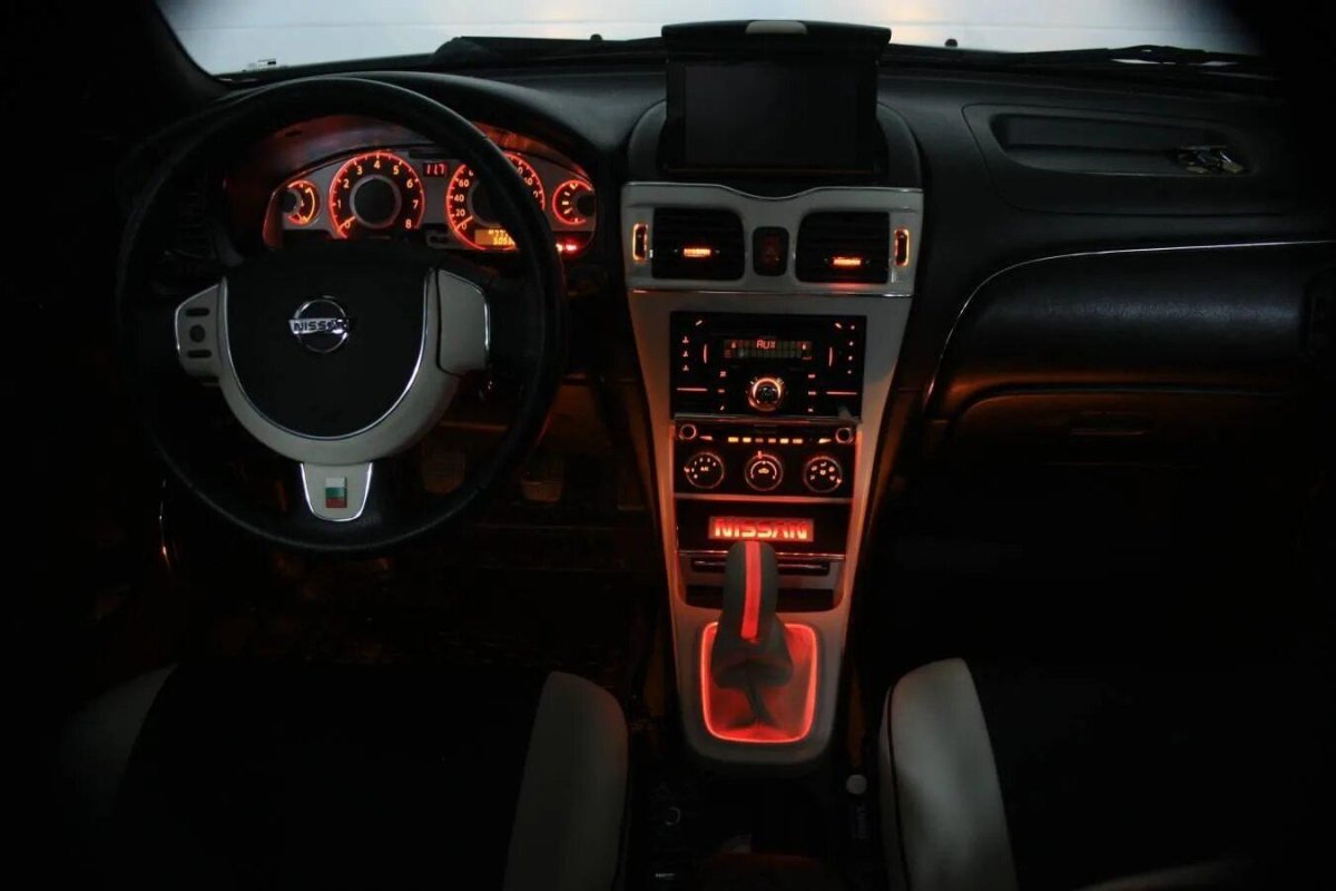 Неоновая подсветка салона Nissan Almera n16