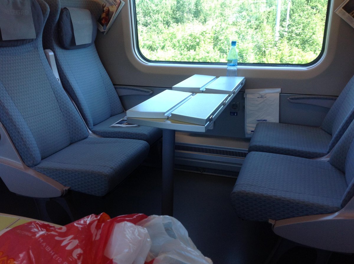 Аллегро поезд изнутри