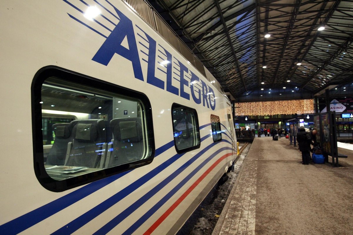 Аллегро поезд в Хельсинки