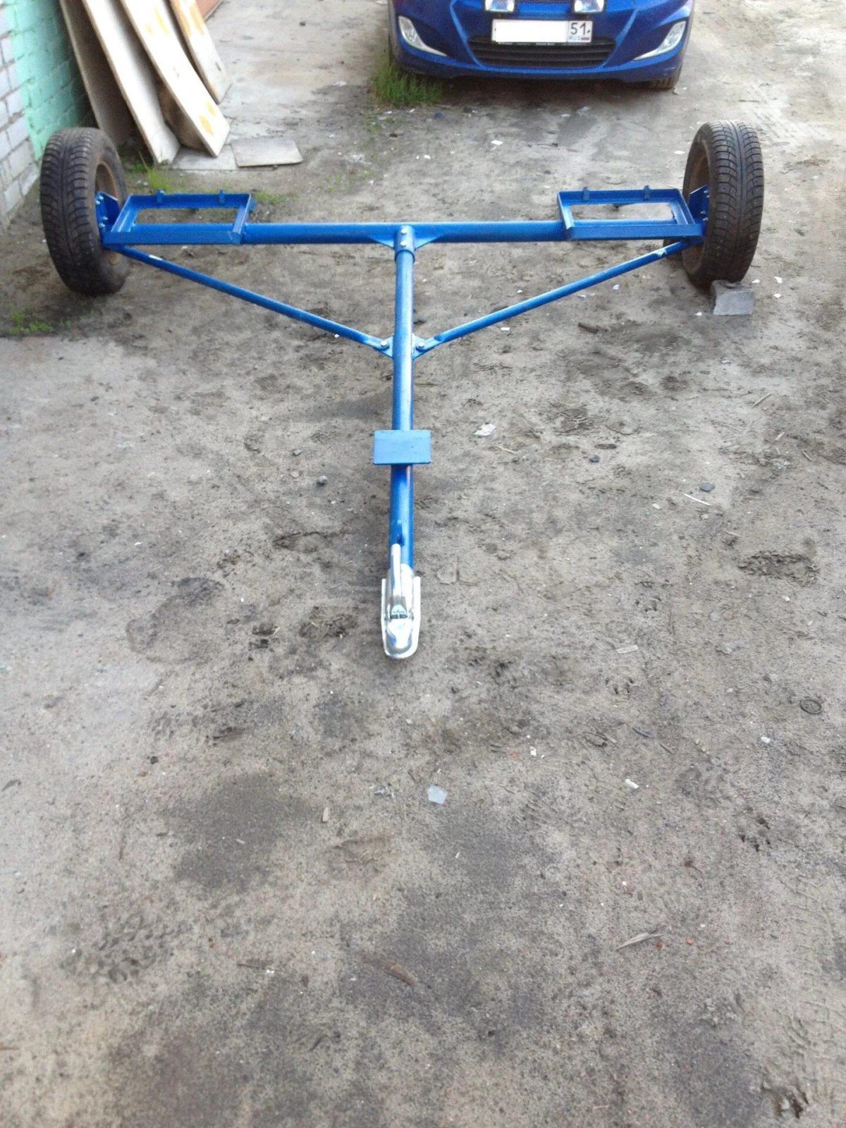 Лафет для перевозки сена из ступицы ВАЗ