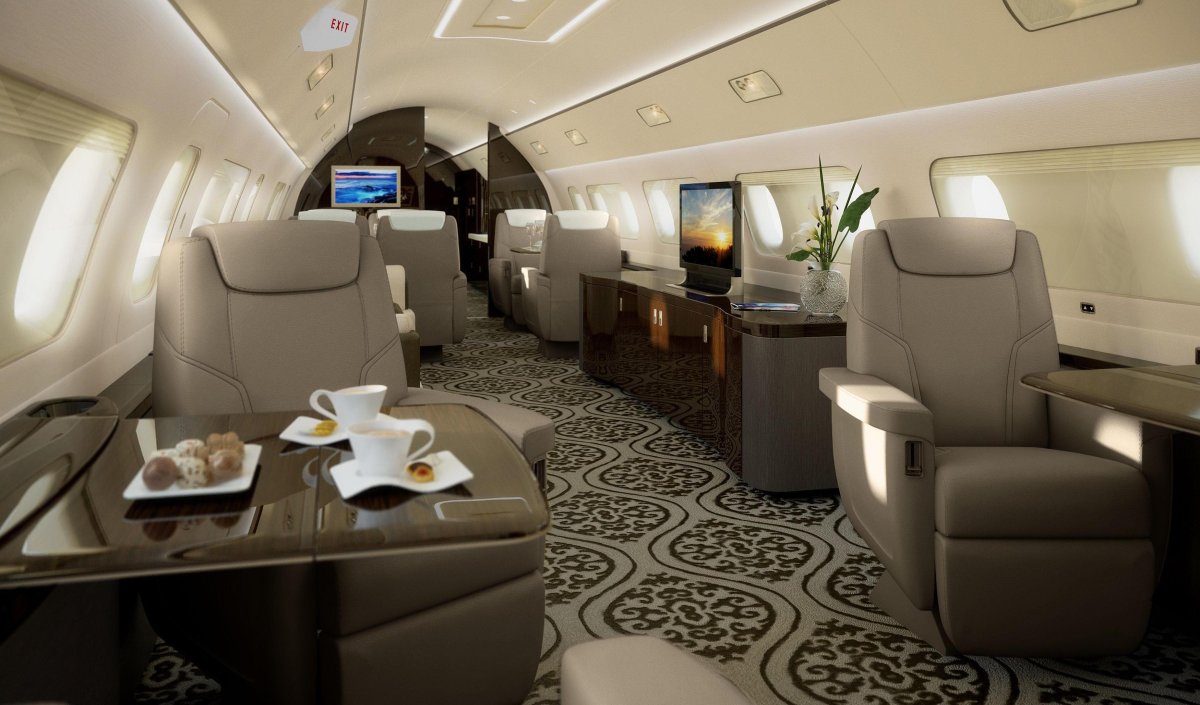 Embraer Lineage 1000 салон
