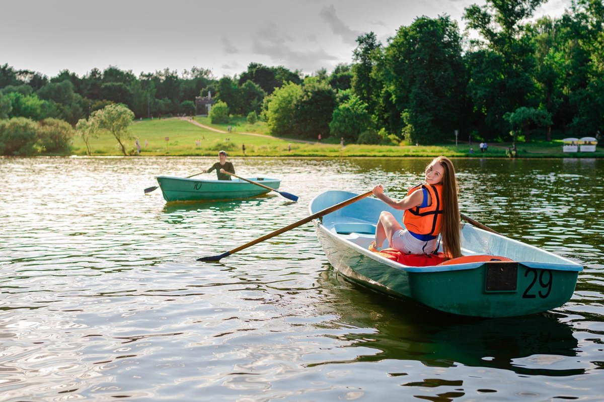 Парк Кузьминки Москва лодки