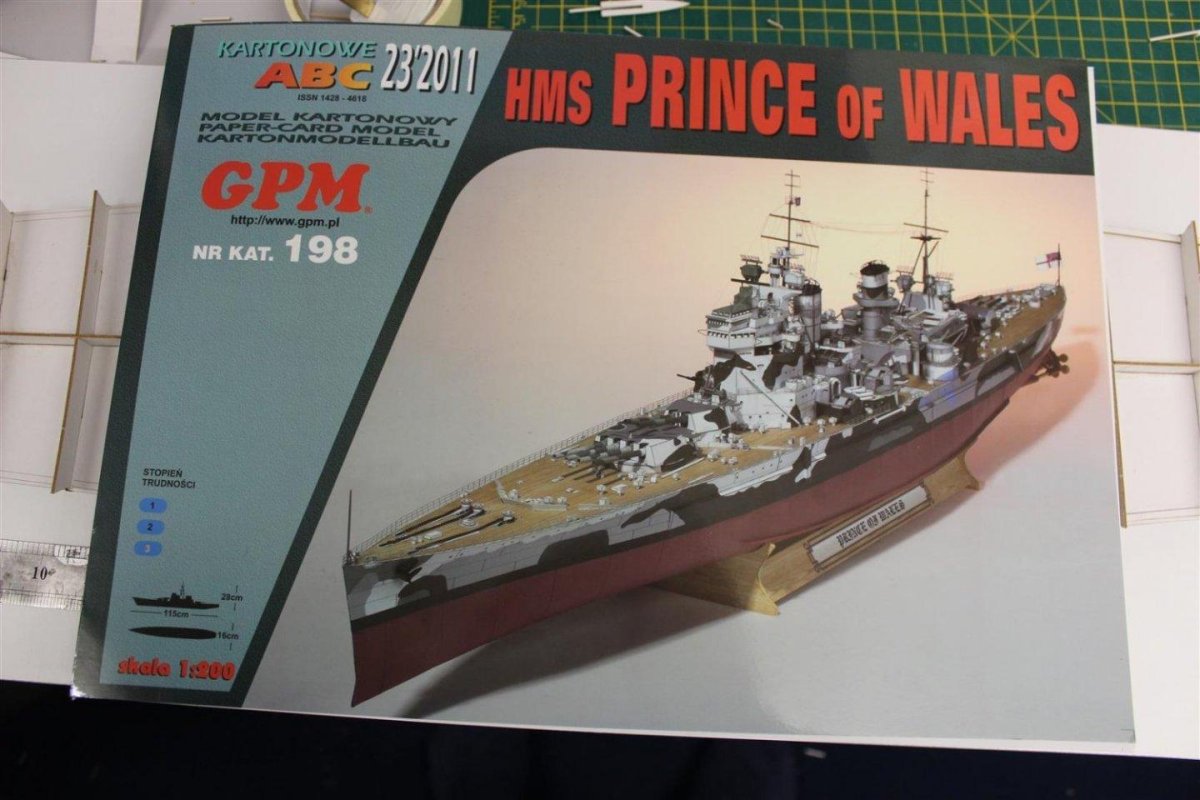 Линкор бисмарк модель из бумаги