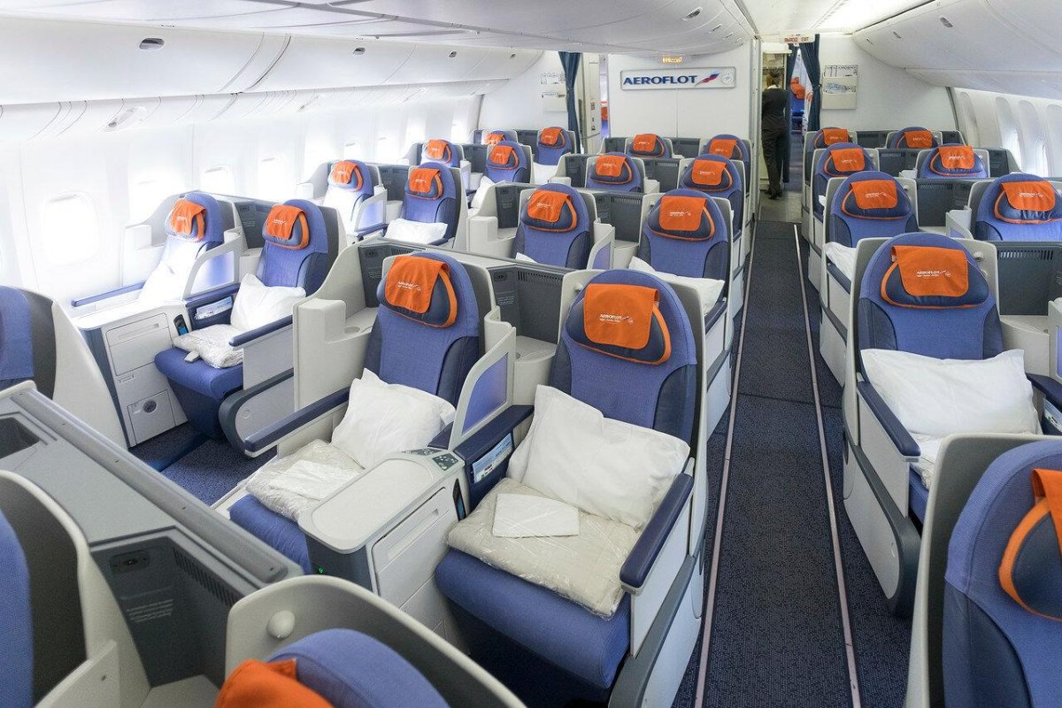 Boeing 777-300er Аэрофлот салон
