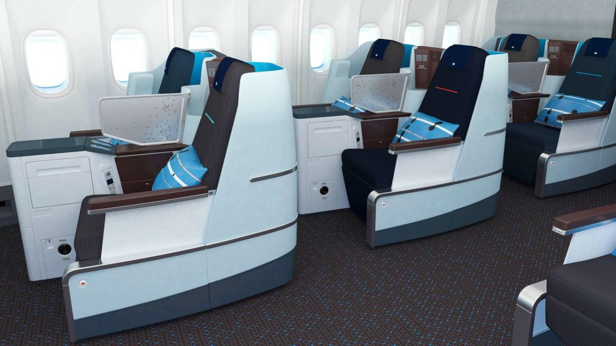 Самолет КЛМ салон