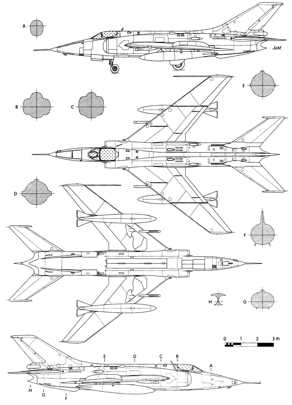 Nanchang q-5 Fantan чертежи
