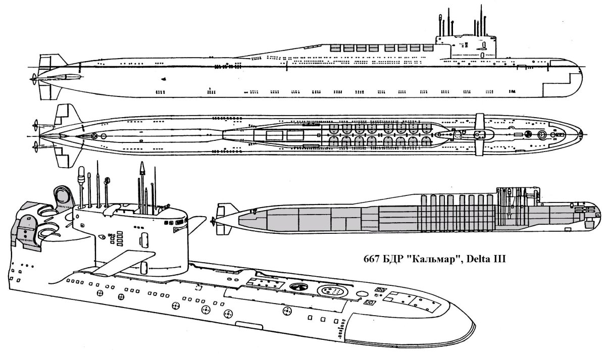 Подводные лодки проекта 667бдрм «Дельфин»