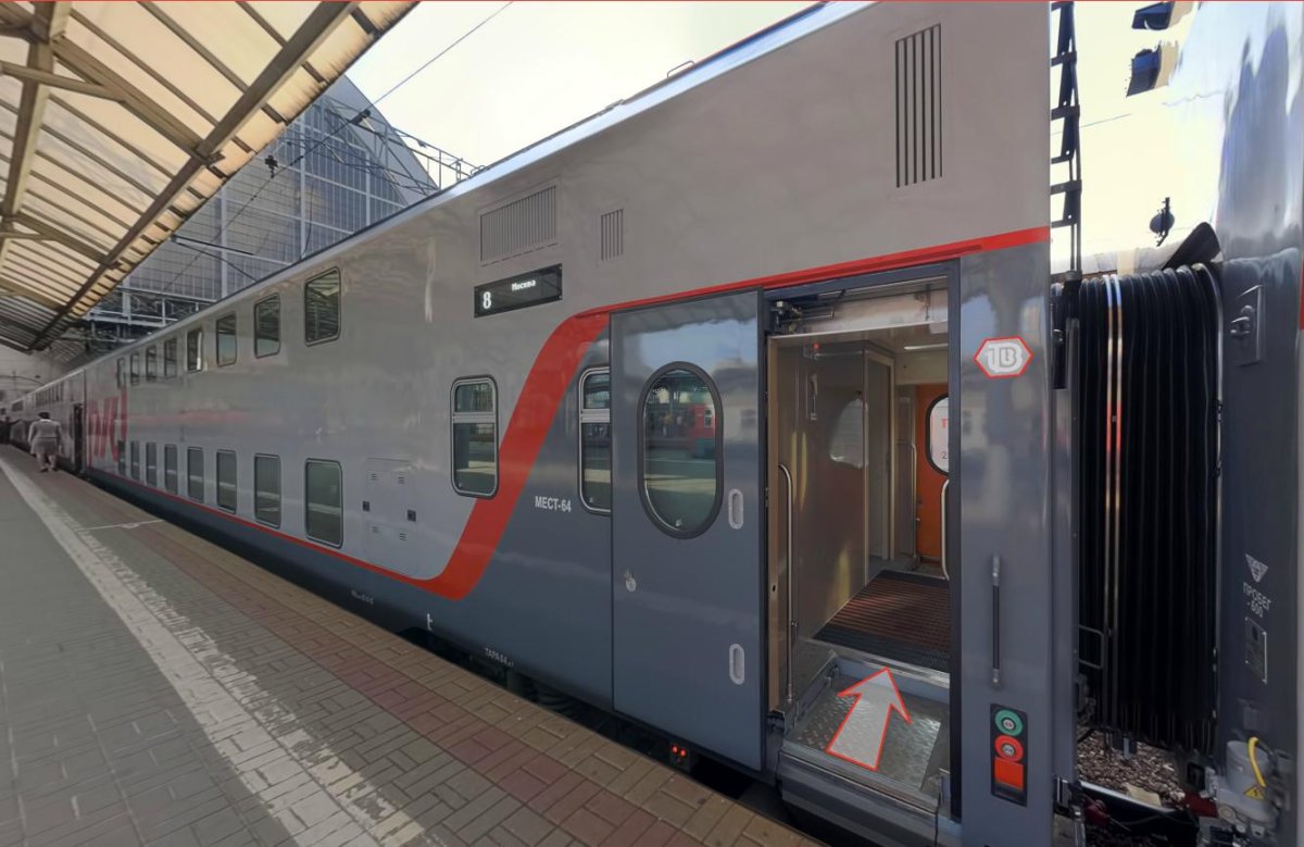 2х этажный поезд Самара Москва