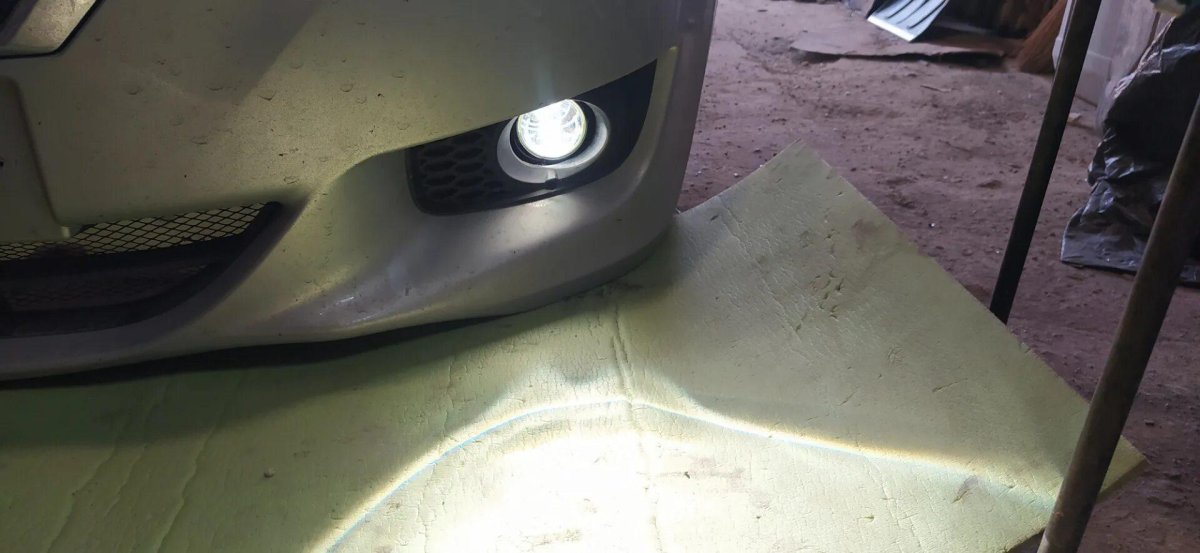 Датсун противотуманки крепления