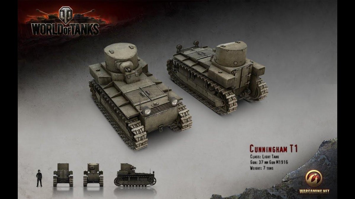 Танк т1 Каннингем
