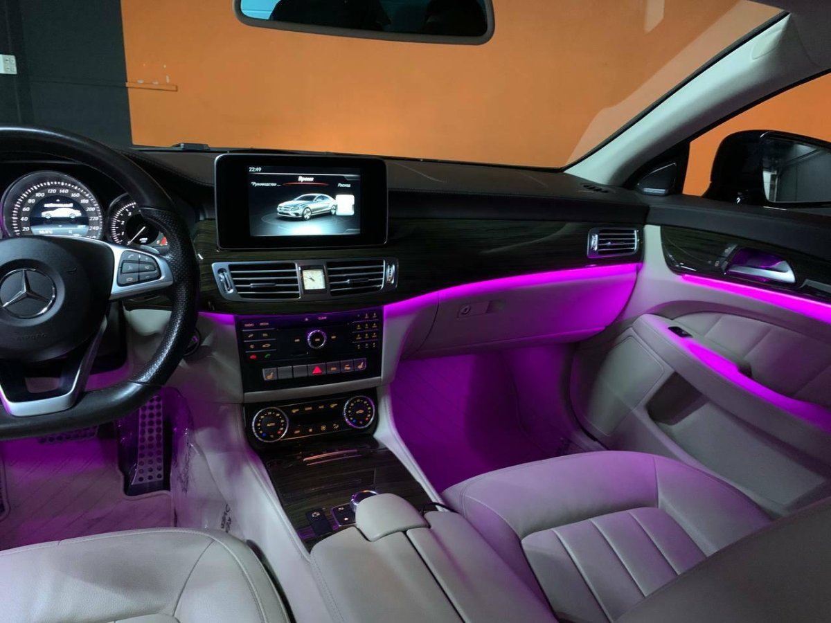 Подсветка в салоне Мерседес ЦЛС