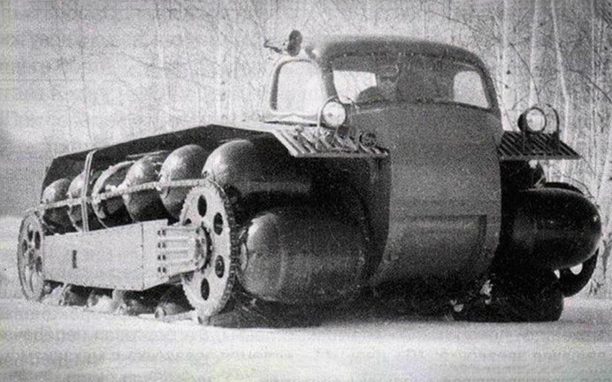 ЗИЛ 132с с пневмокатками