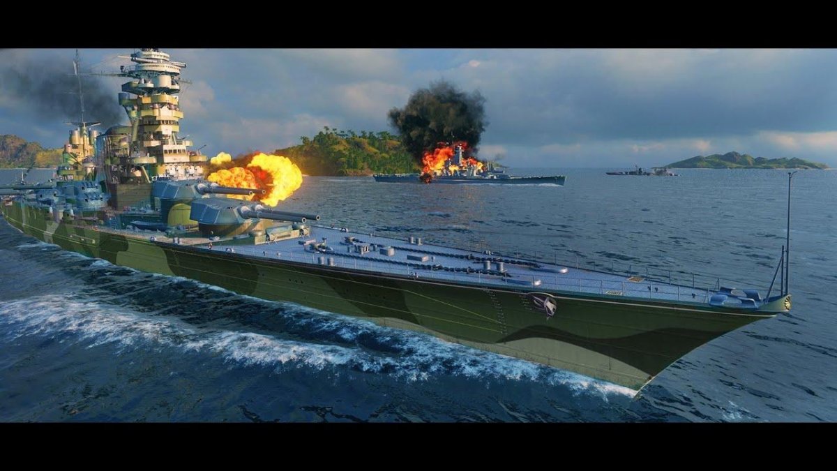Линкор Амаги в World of Warships