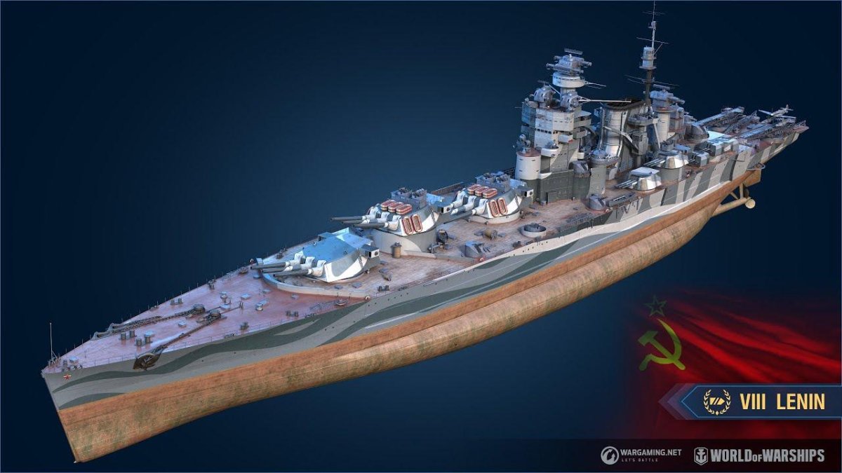Линкор Ленин World of Warships