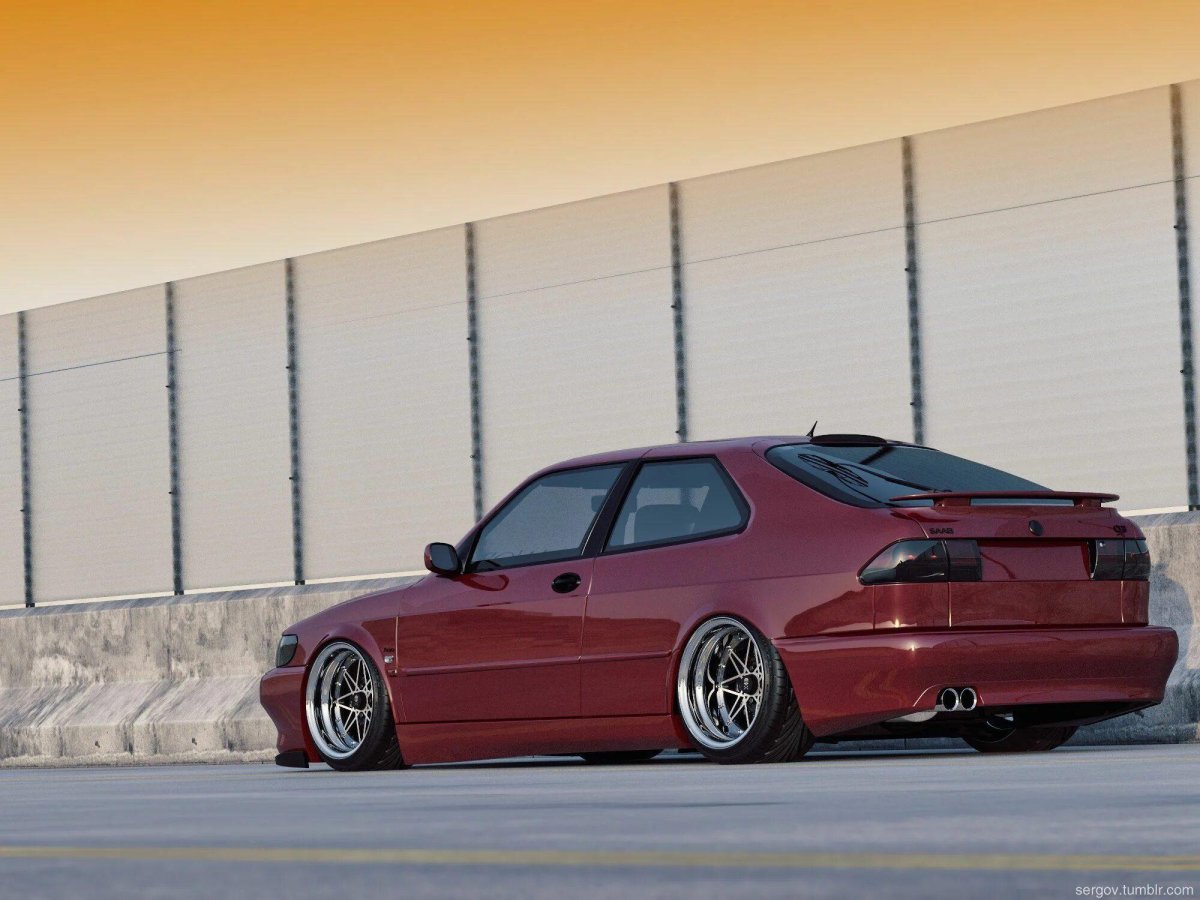 Saab 900 stance