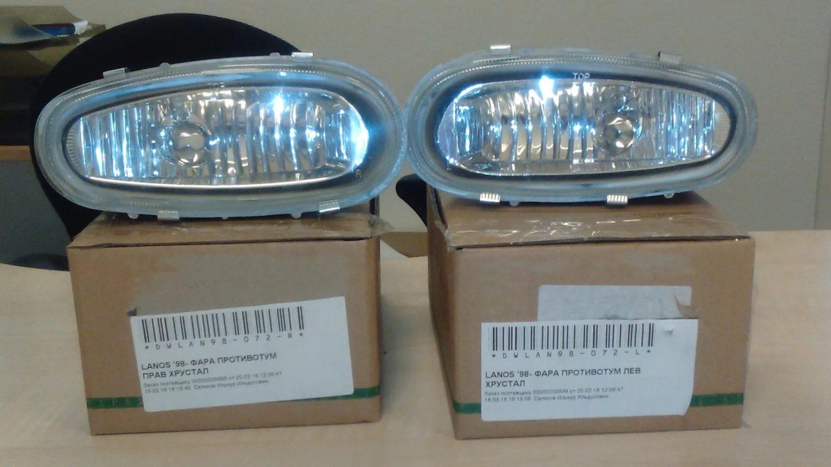 Шевроле Ланос противотуманная фара левая артикул