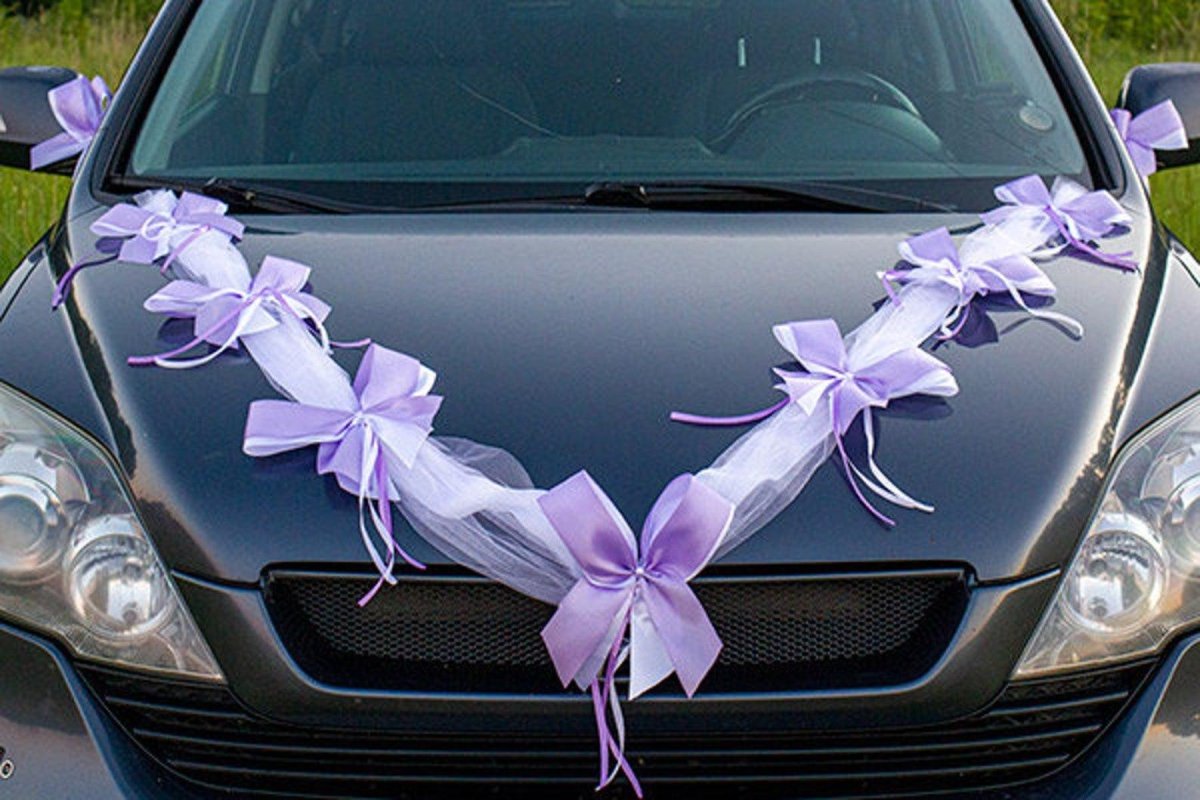 Свадебные ленты на машину