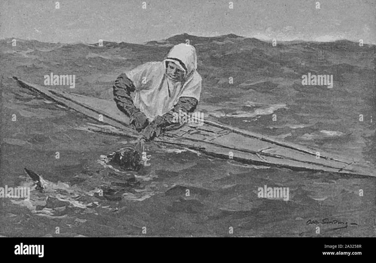 Эскимосский переворот на каяке