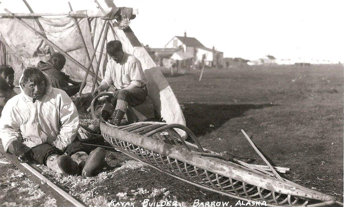 Алеут в каяке