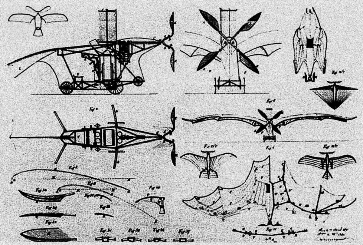 Чертежи Леонардо да Винчи летательные аппараты