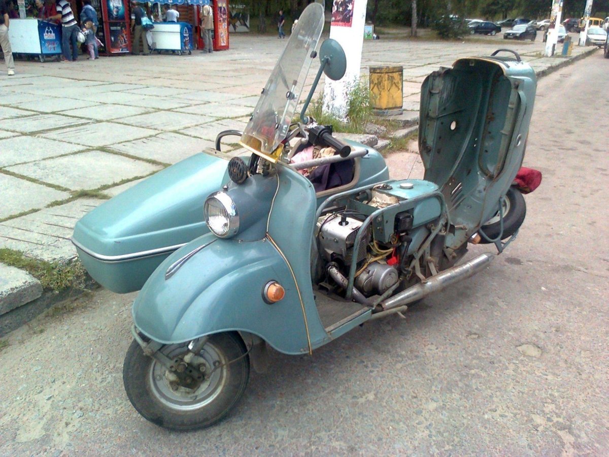 Мотороллер Тулица т200 с коляской